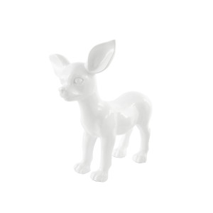 Skulptur Chihuahua 120 Weiß