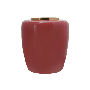 Vase Art Deco 125 Koralle / Gold