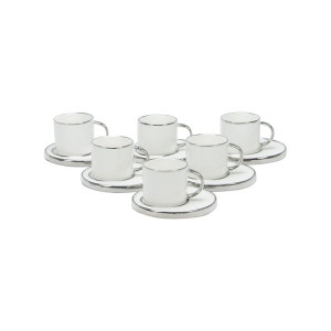 Elegantes Espresso Tassen Set für 6 Personen 12...